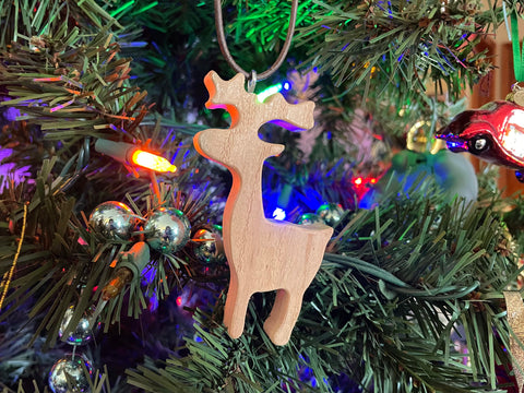 Reindeer Ornament - Cedar